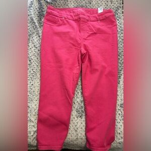 Chicos Pink Pull on Capris, US Size 14